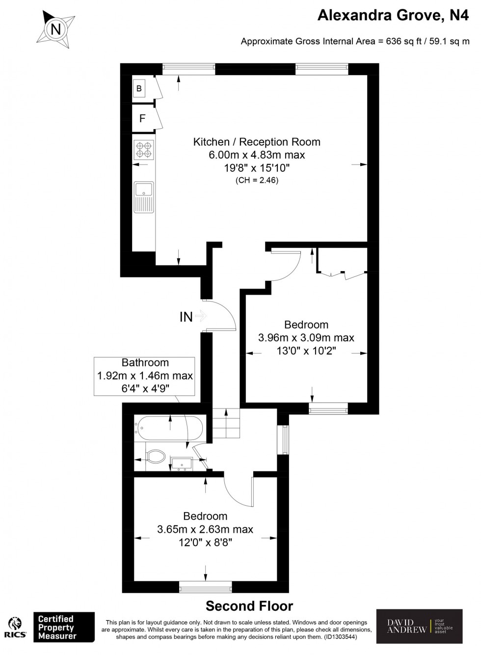 Floorplan for Alexandra Grove, London, N4