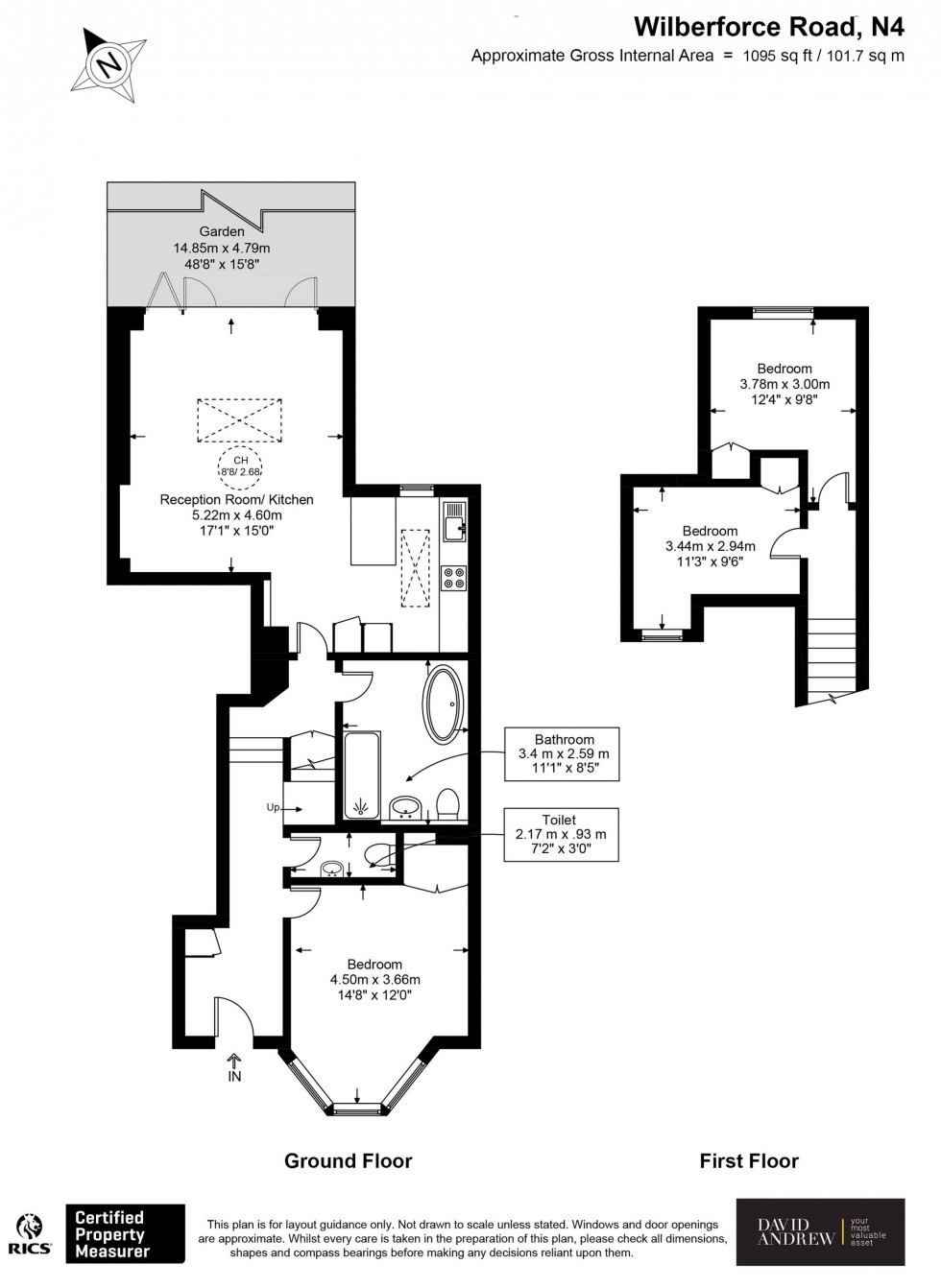 Floorplan for Wilberforce Road, London, N4