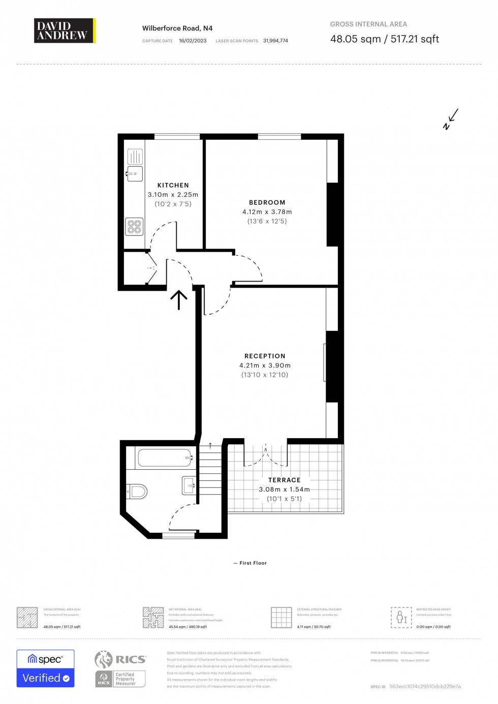 Floorplan for Wilberforce Road, London, N4
