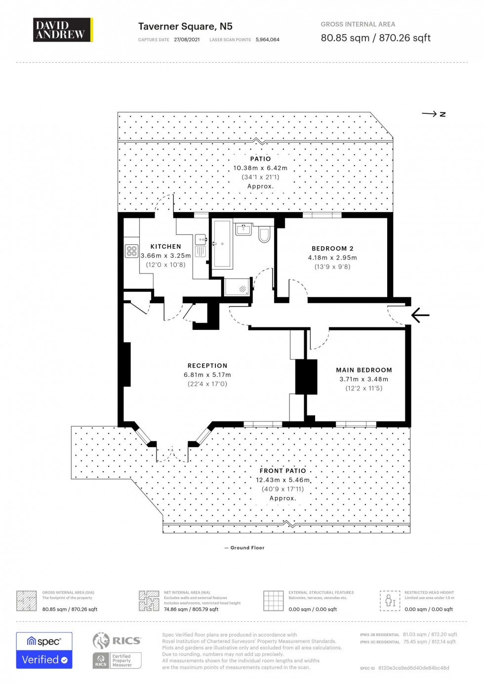Floorplan for Highbury Grange, London, N5