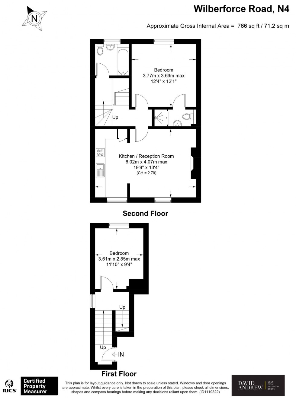 Floorplan for Wilberforce Road, London, N4