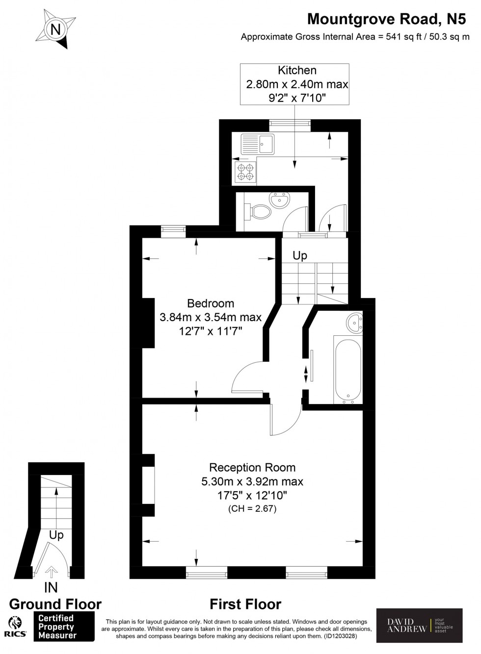 Floorplan for Mountgrove Road, London, N5