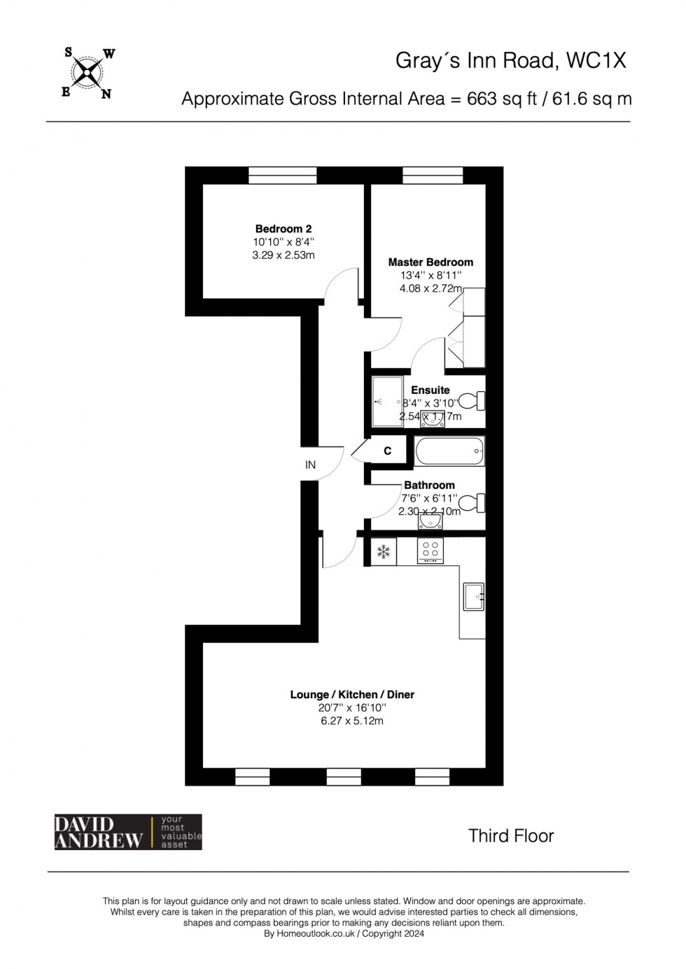 Floorplan for 37 Gray's Inn Road, London, WC1X