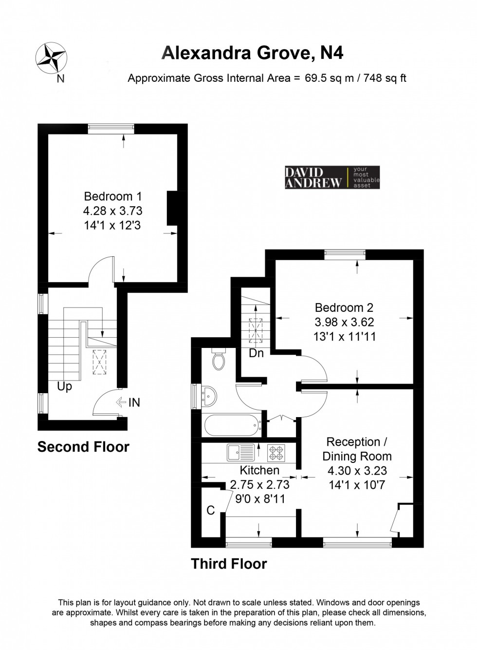 Floorplan for Alexandra Grove, London, N4