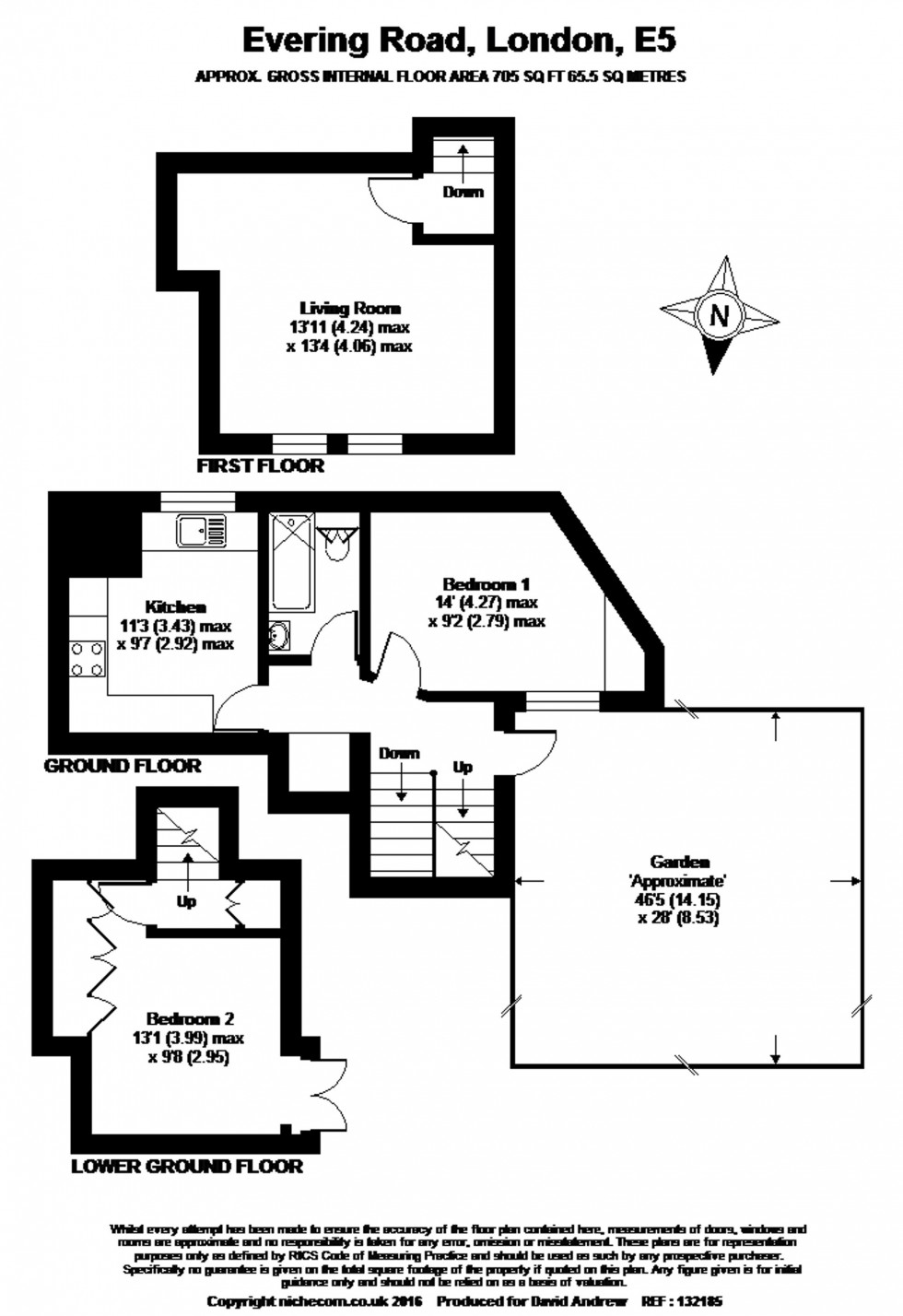 Floorplan for Evering Road, London, E5