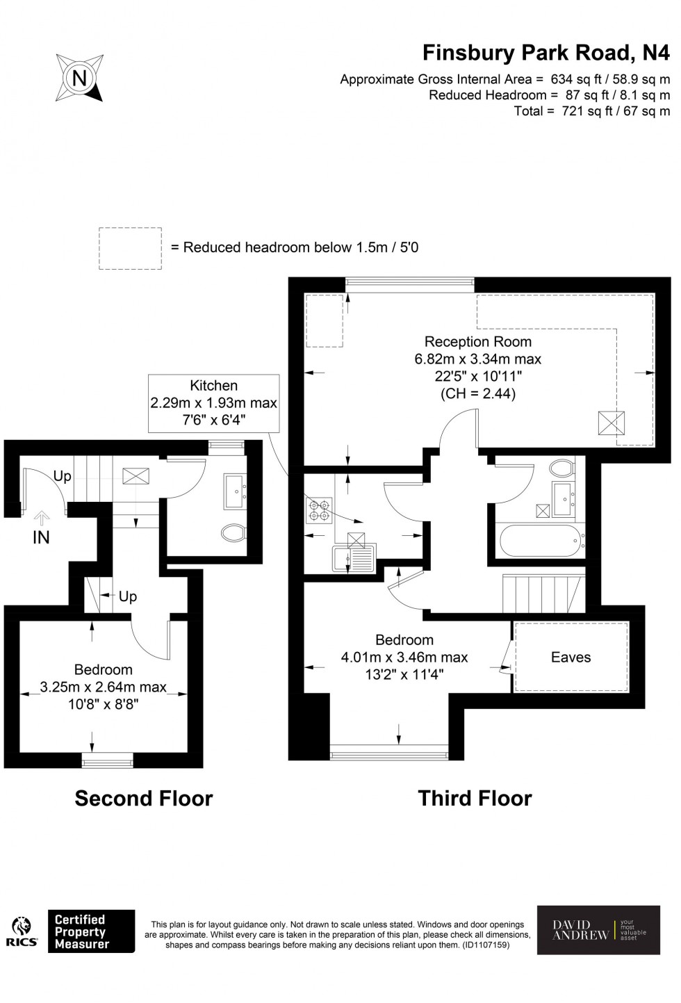 Floorplan for Finsbury Park Road, London, N4