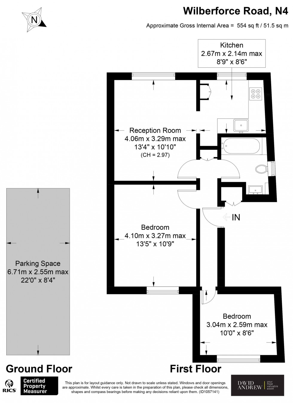 Floorplan for Wilberforce Road, London, N4