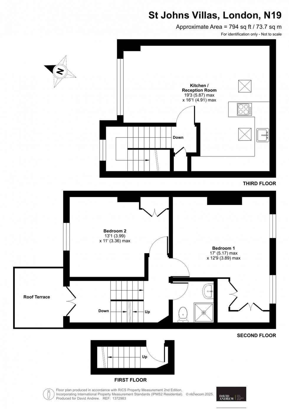 Floorplan for St. John's Villas, London, N19