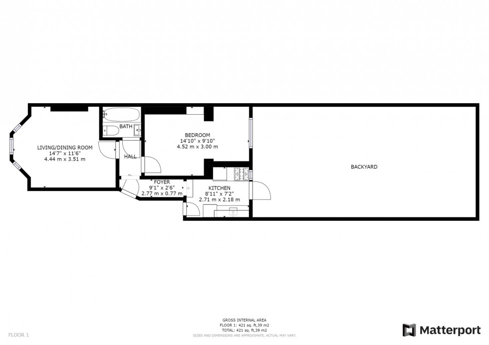 Floorplan for Rock Street, London, N4