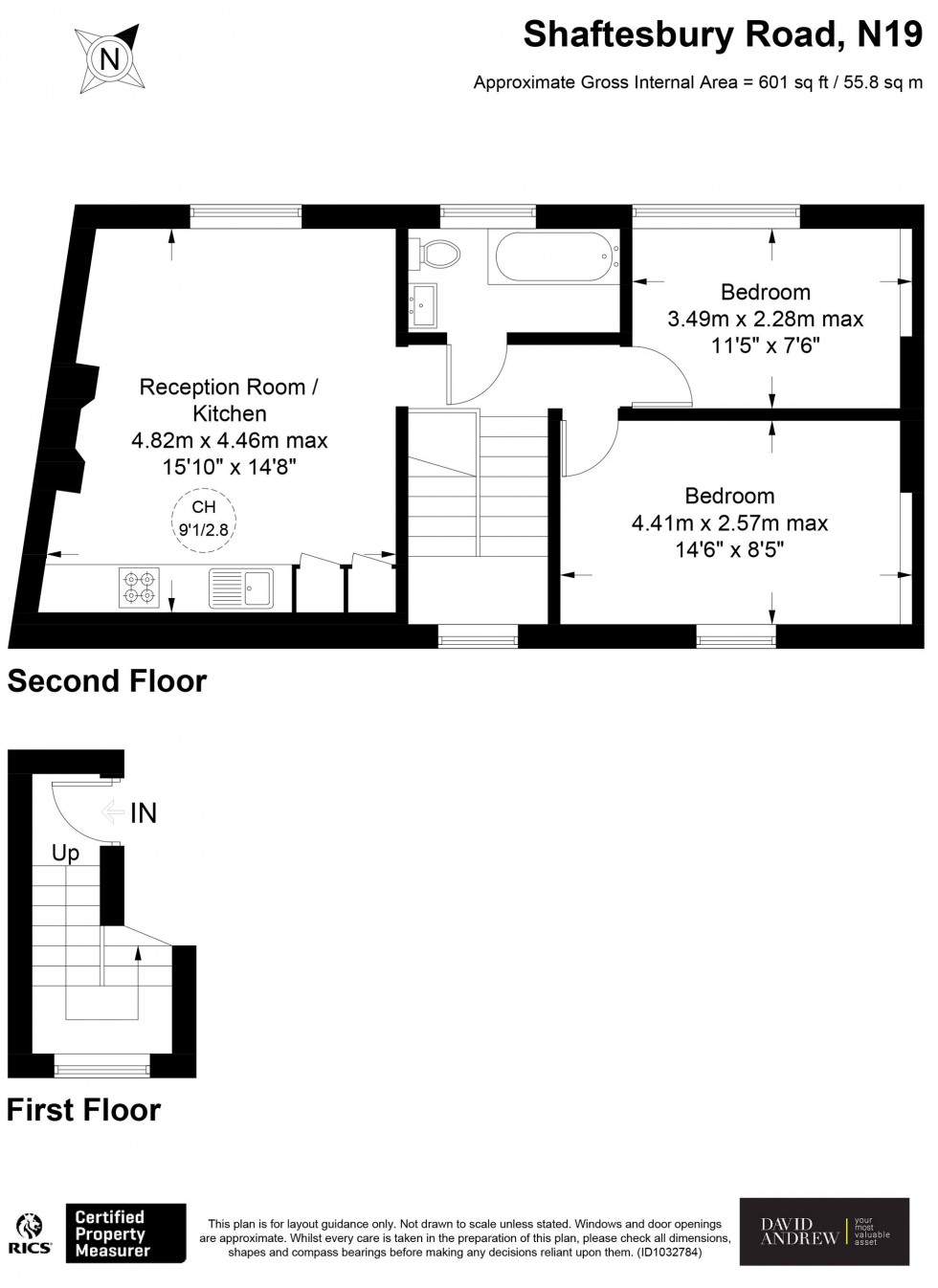 Floorplan for Shaftesbury Road, London, N19