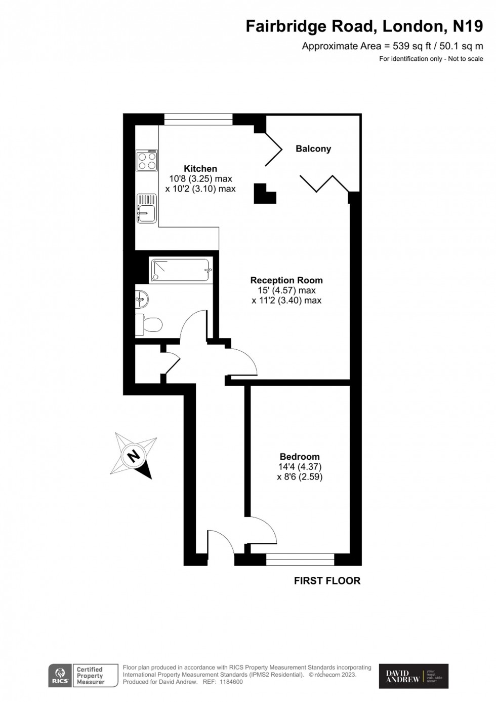 Floorplan for Fairbridge Road, London, N19