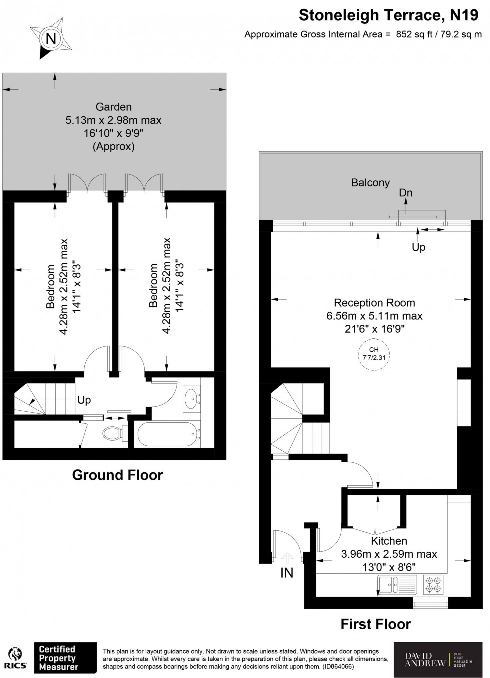Floorplan for Stoneleigh Terrace, London, N19