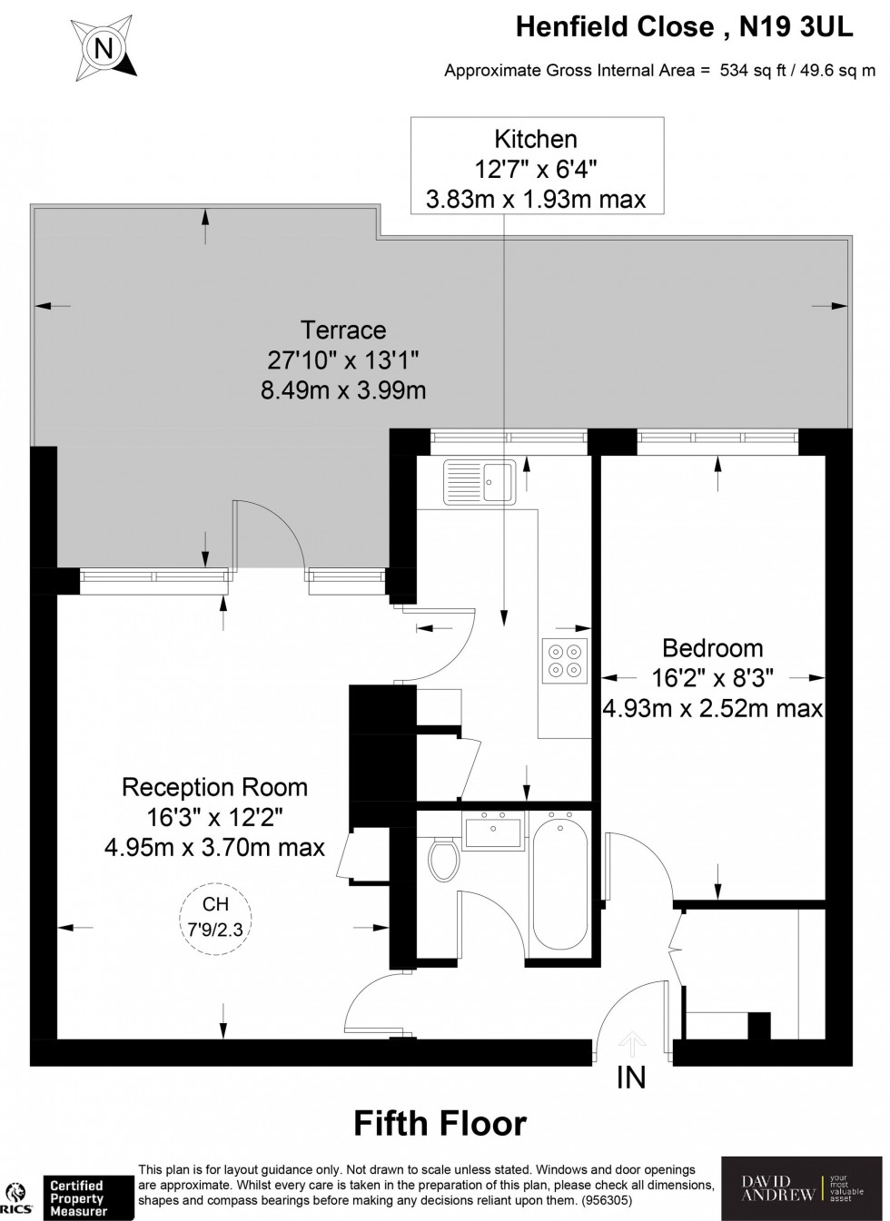 Floorplan for Henfield Close, London, N19