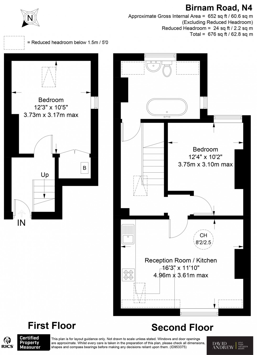 Floorplan for Birnam Road, London, N4