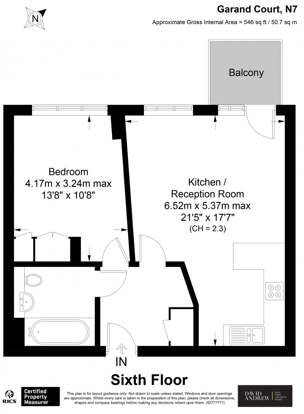 Floorplan for Eden Grove, Garand Court Eden Grove, N7