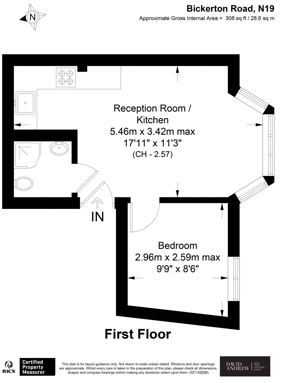 Floorplan for Bickerton Road, London, N19