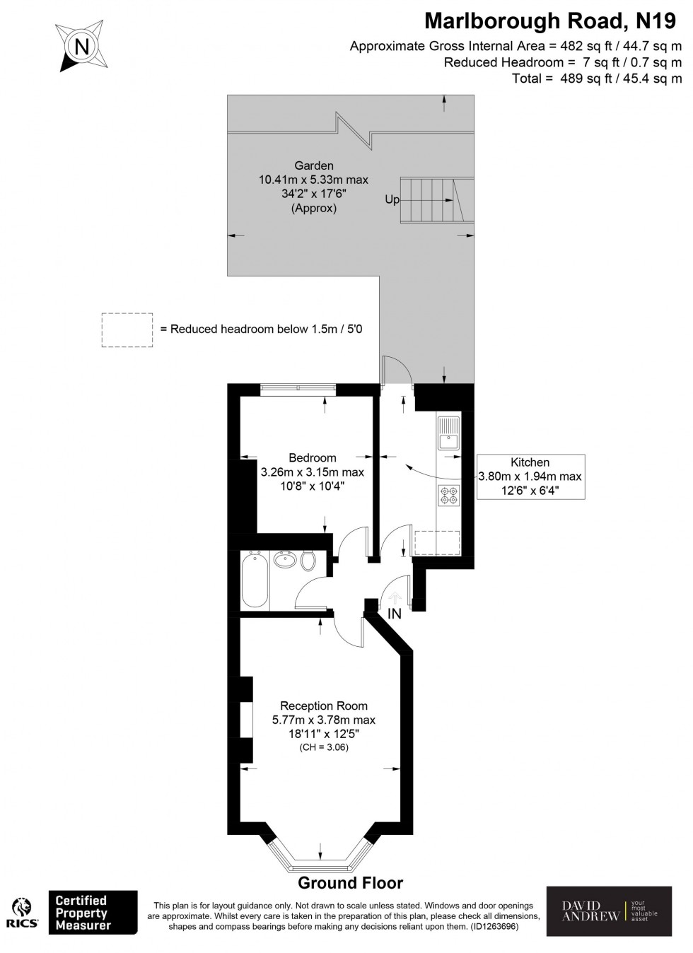 Floorplan for Marlborough Road, London, N19