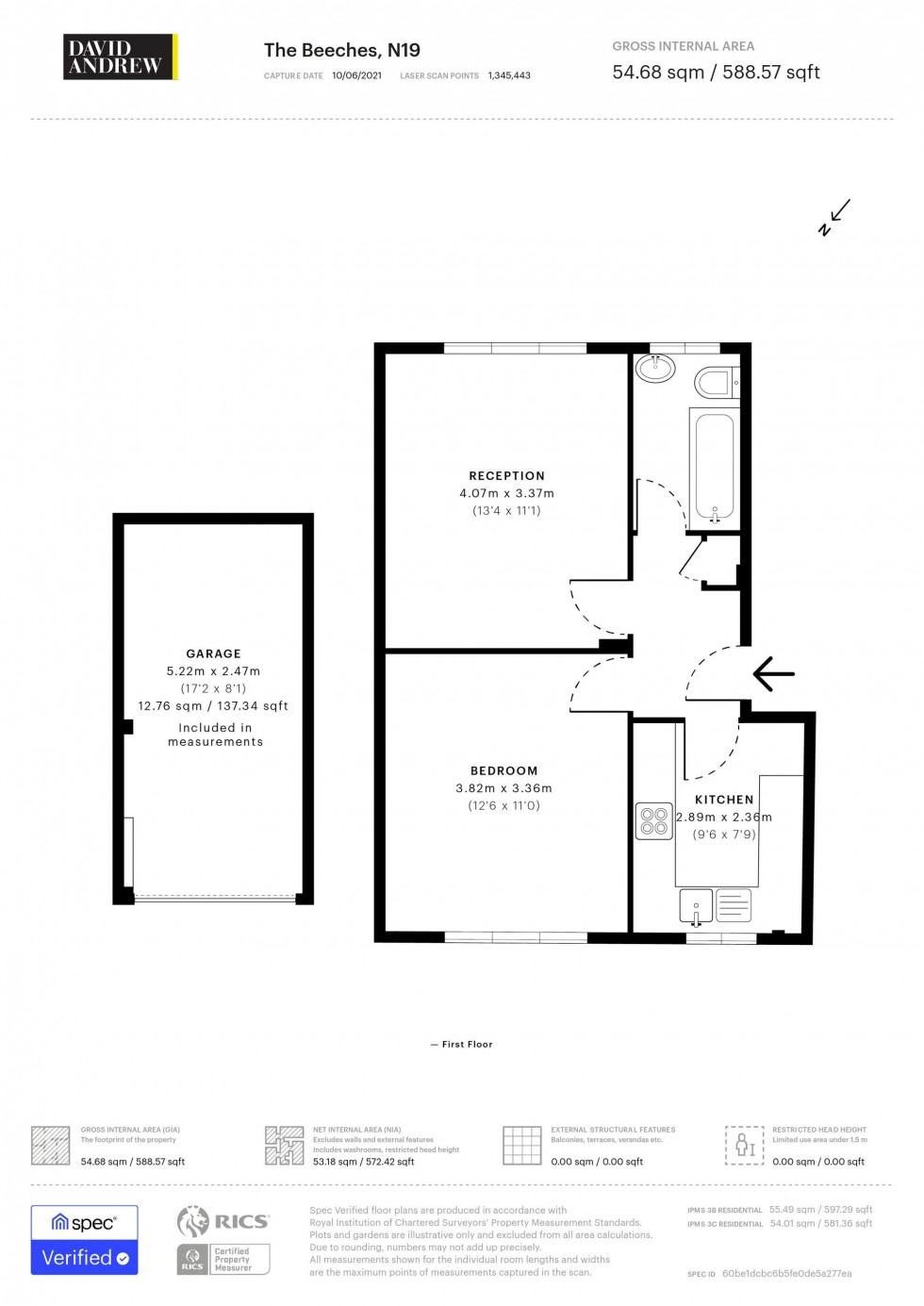 Floorplan for Trinder Road, London, N19