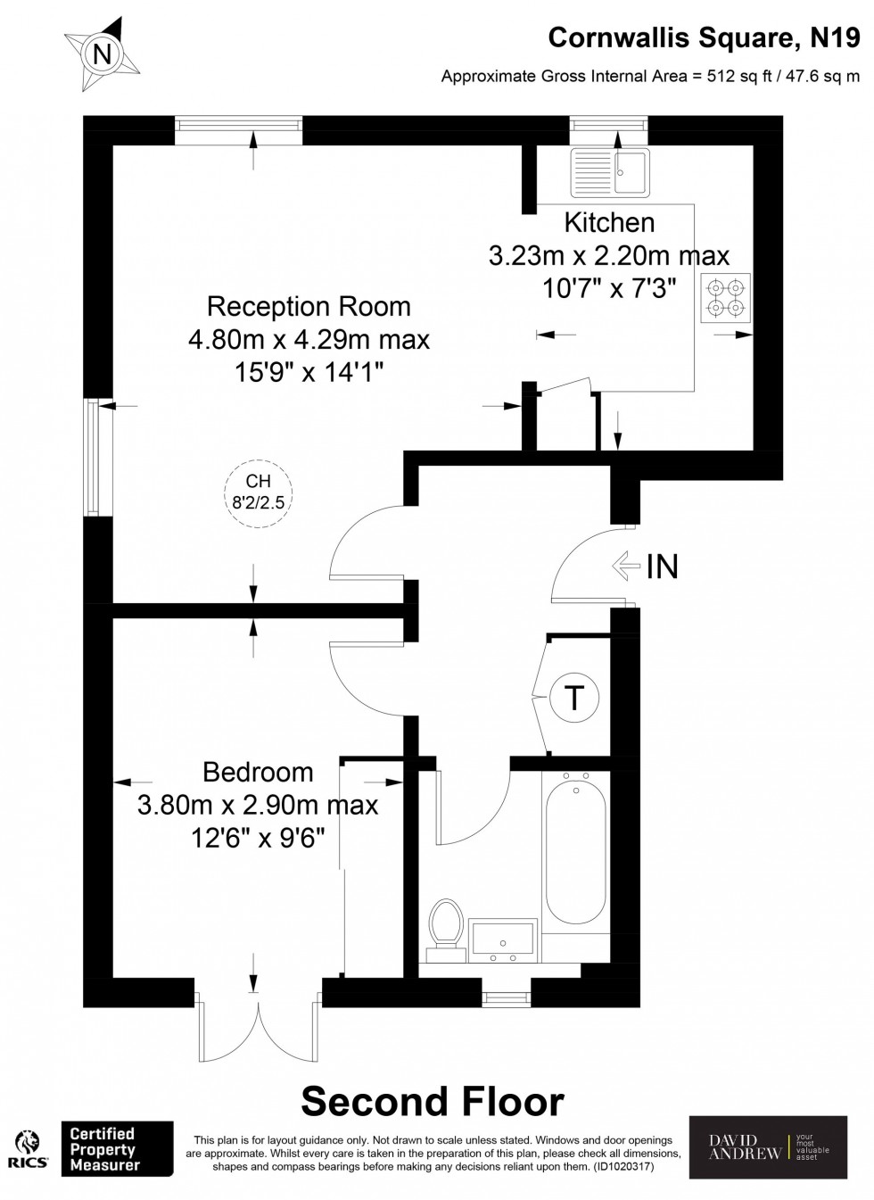 Floorplan for Cornwallis Square, London, N19