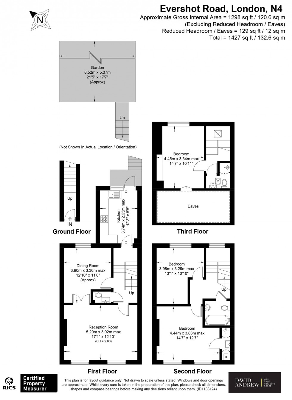 Floorplan for Evershot Road, London, N4