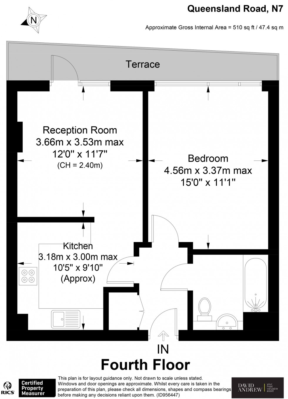 Floorplan for Queensland Road, London, N7