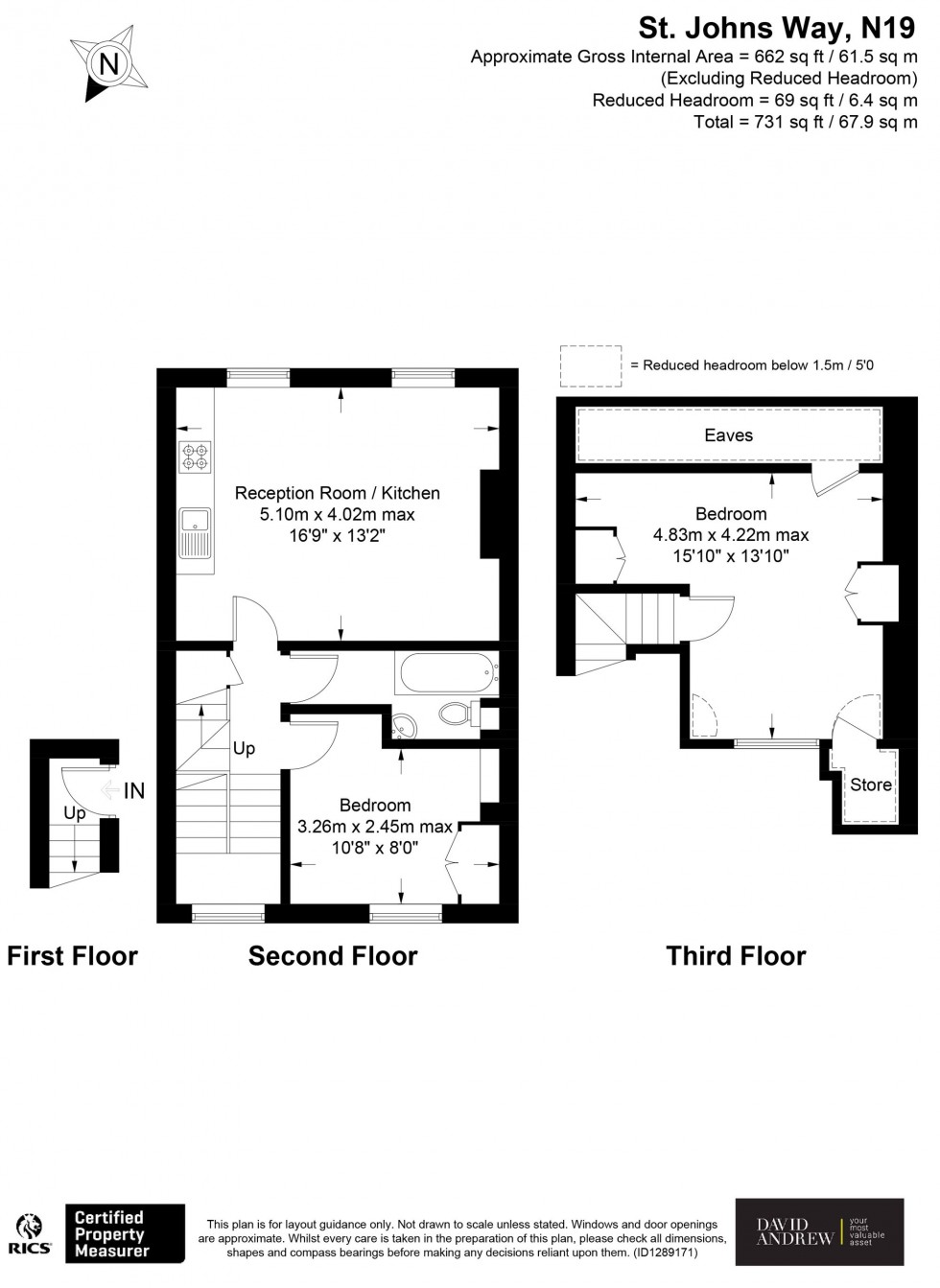 Floorplan for St. John's Way, London, N19