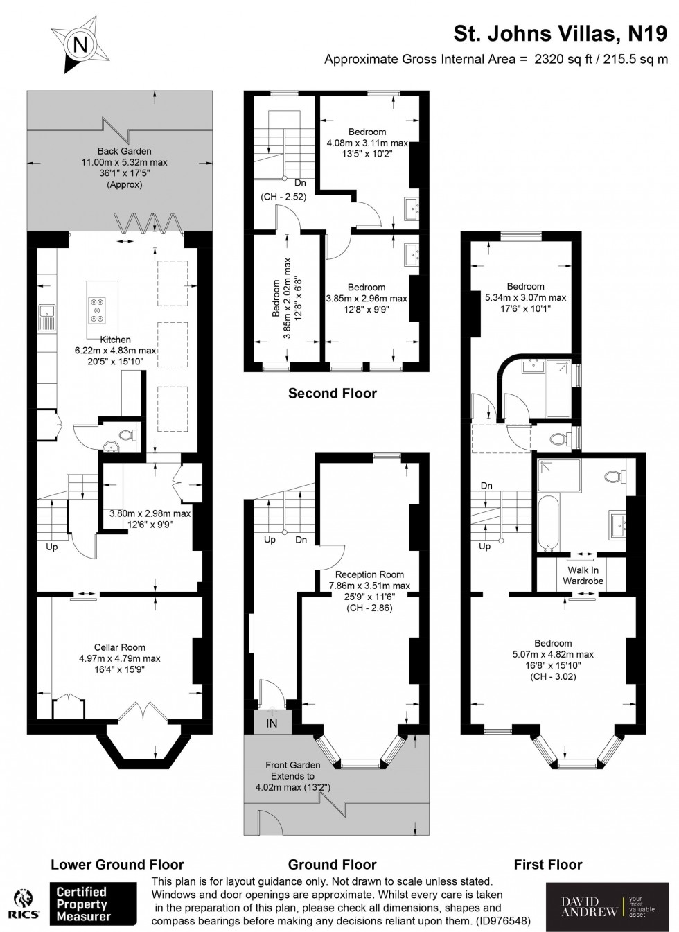 Floorplan for St. John's Villas, London, N19