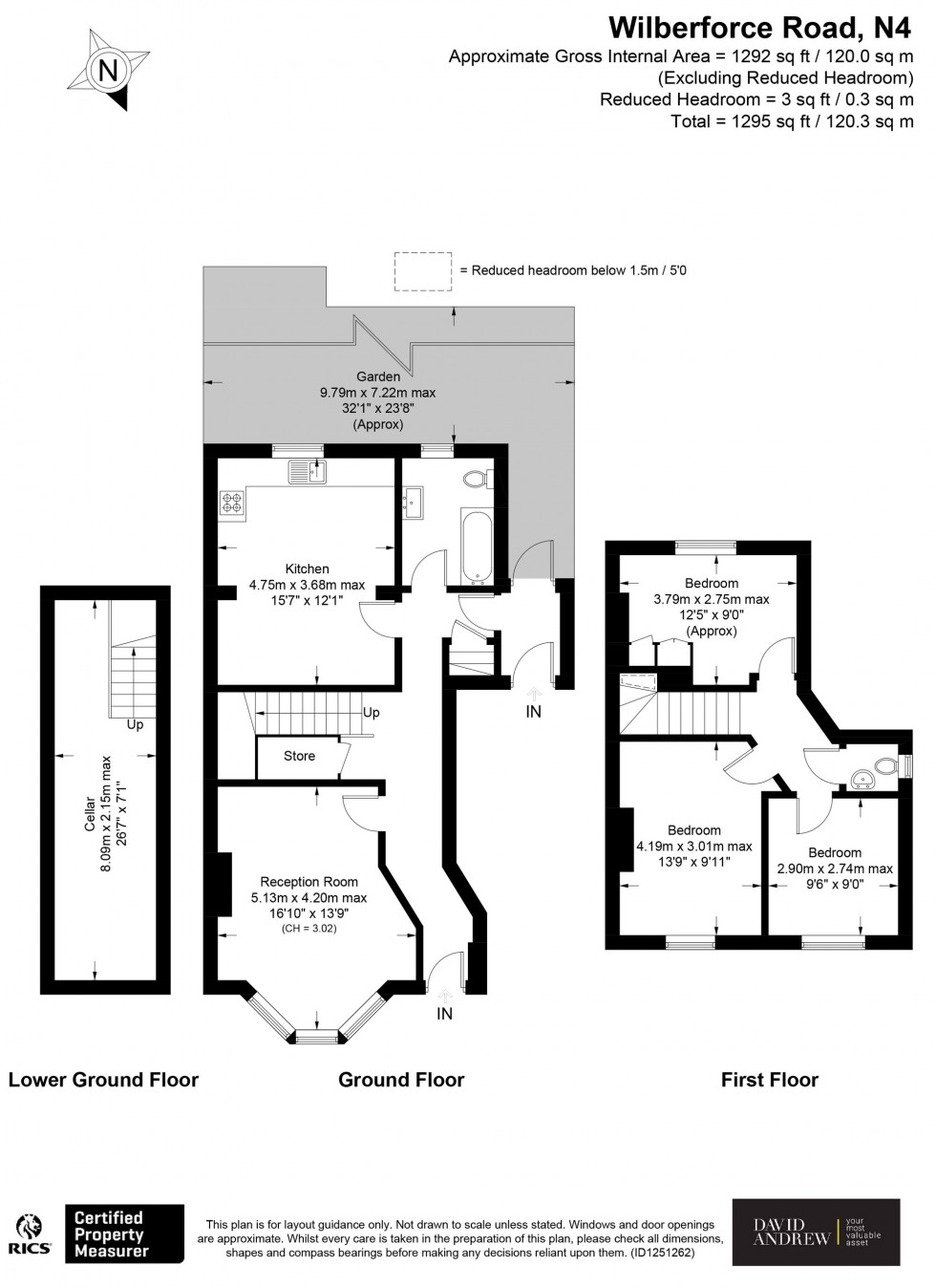 Floorplan for Wilberforce Road, London, N4