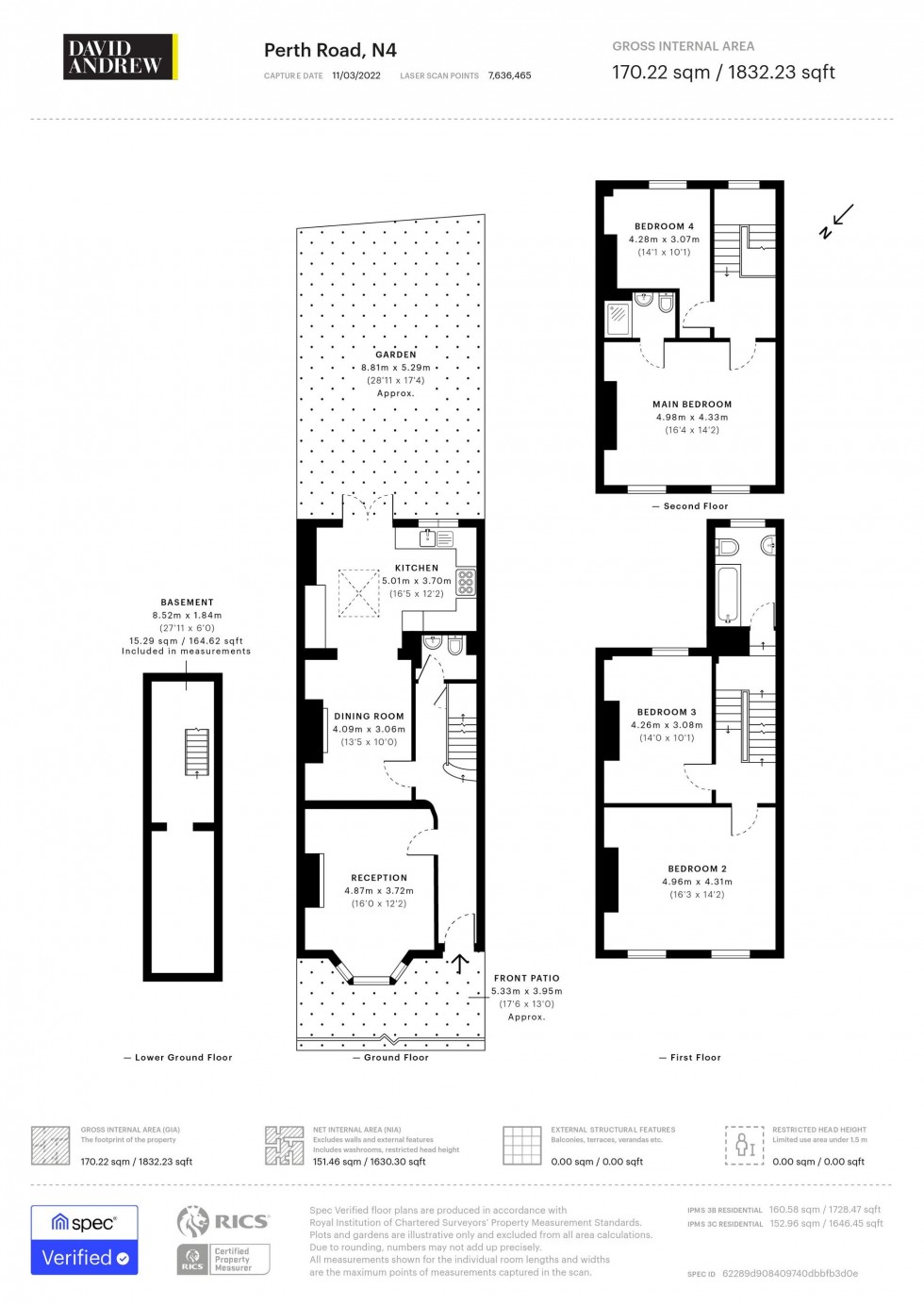 Floorplan for Perth Road, London, N4