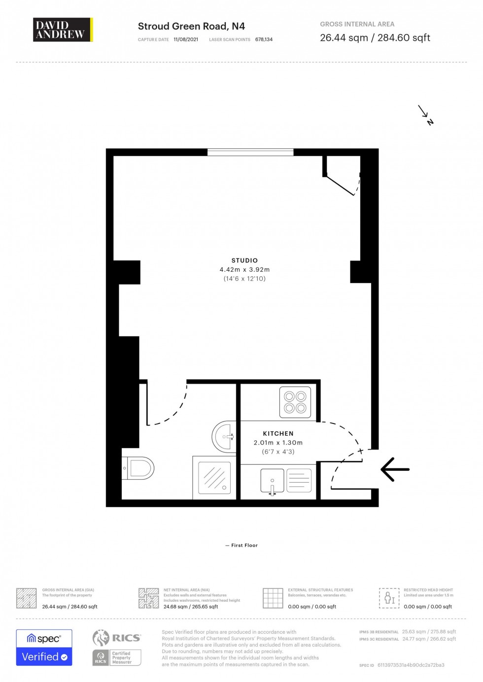 Floorplan for Stroud Green Road, London, N4