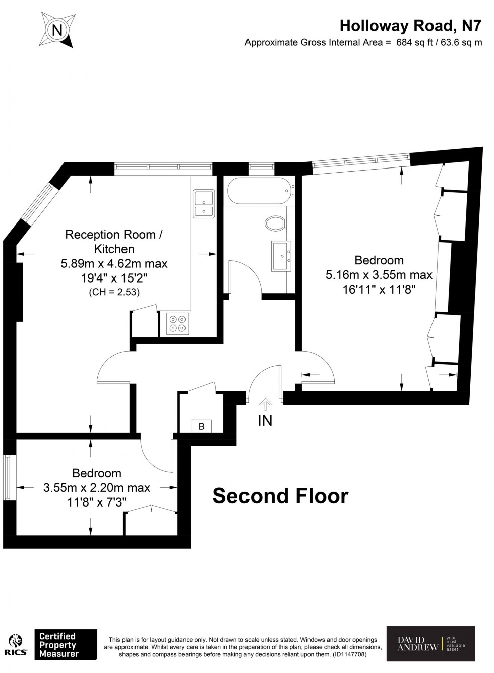 Floorplan for 1 Bowman's Place, London, N7
