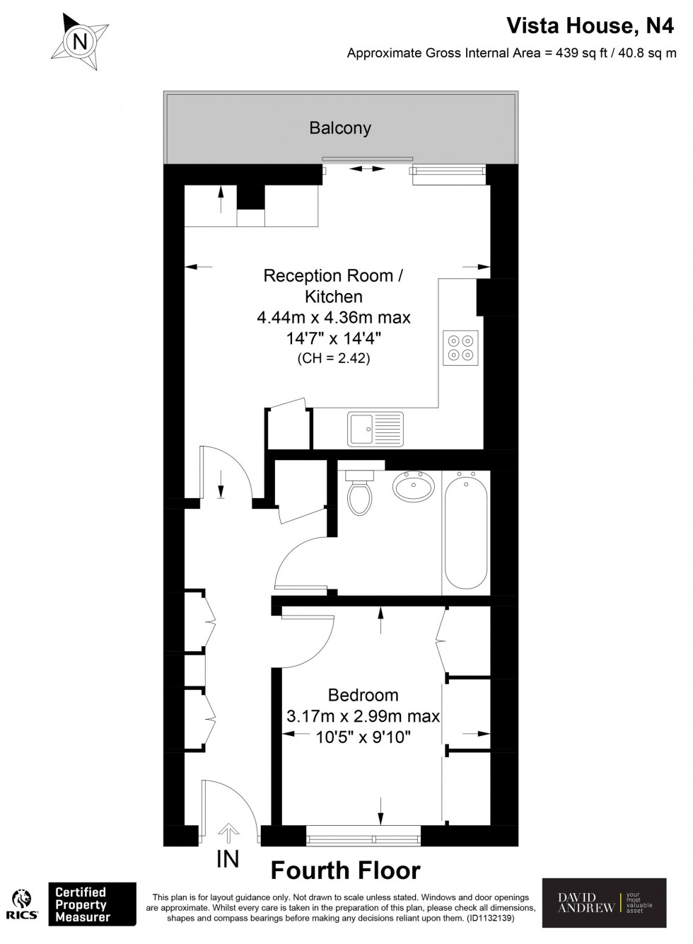 Floorplan for Stroud Green Road, Vista House, N4