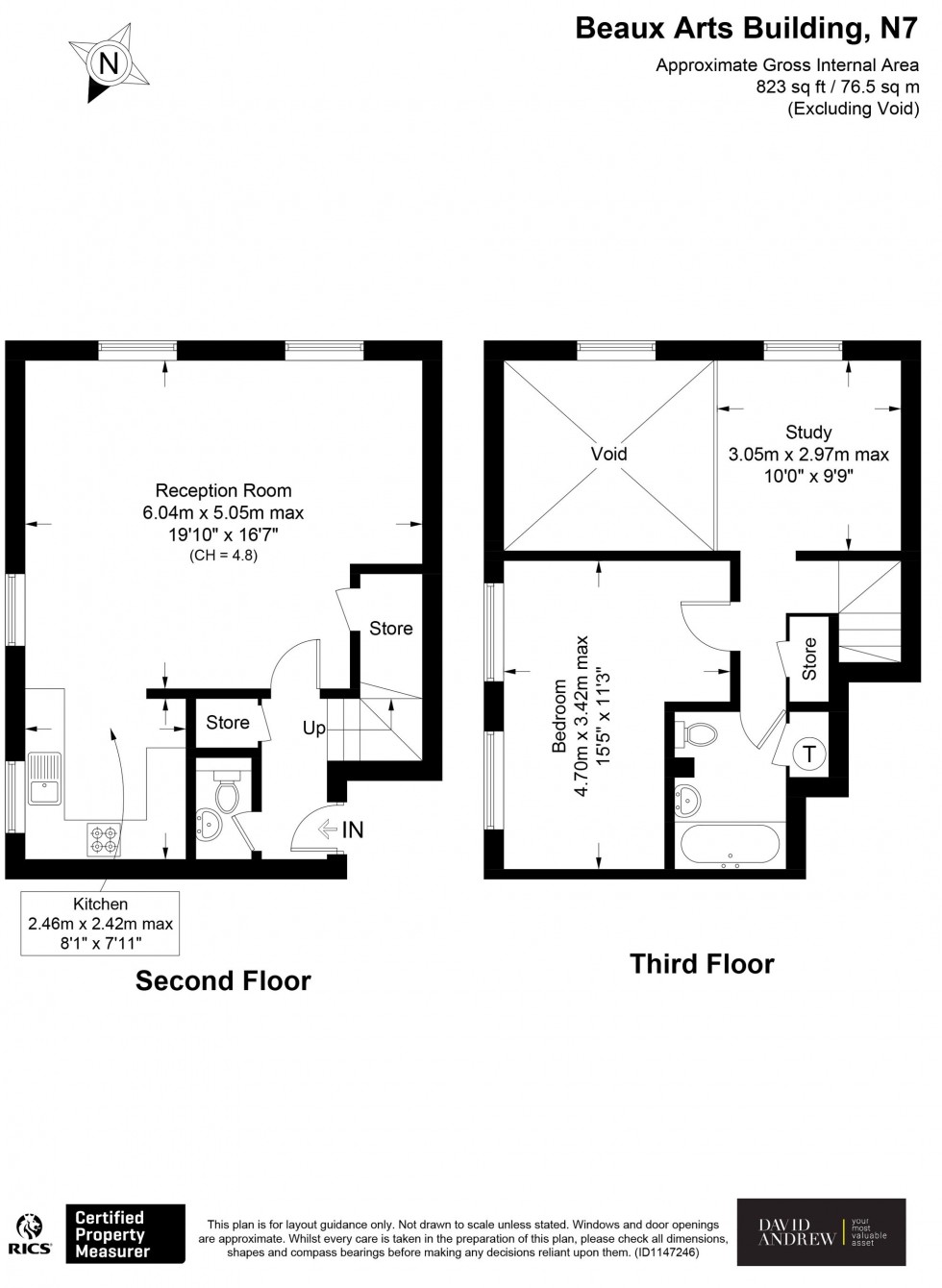 Floorplan for Manor Gardens, London, N7
