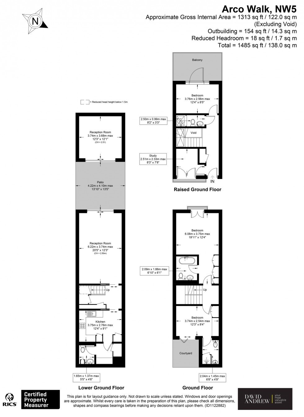 Floorplan for Highgate Road, London, NW5