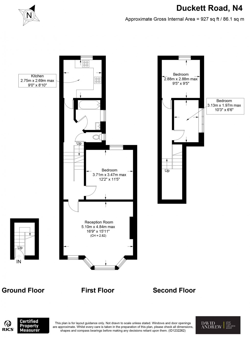 Floorplan for Duckett Road, London, N4