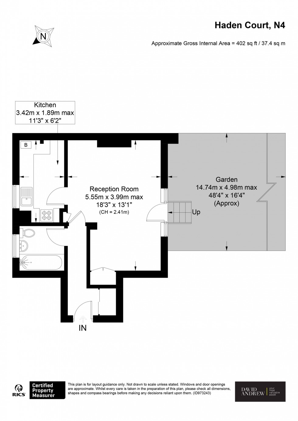 Floorplan for Lennox Road, Haden Court Lennox Road, N4