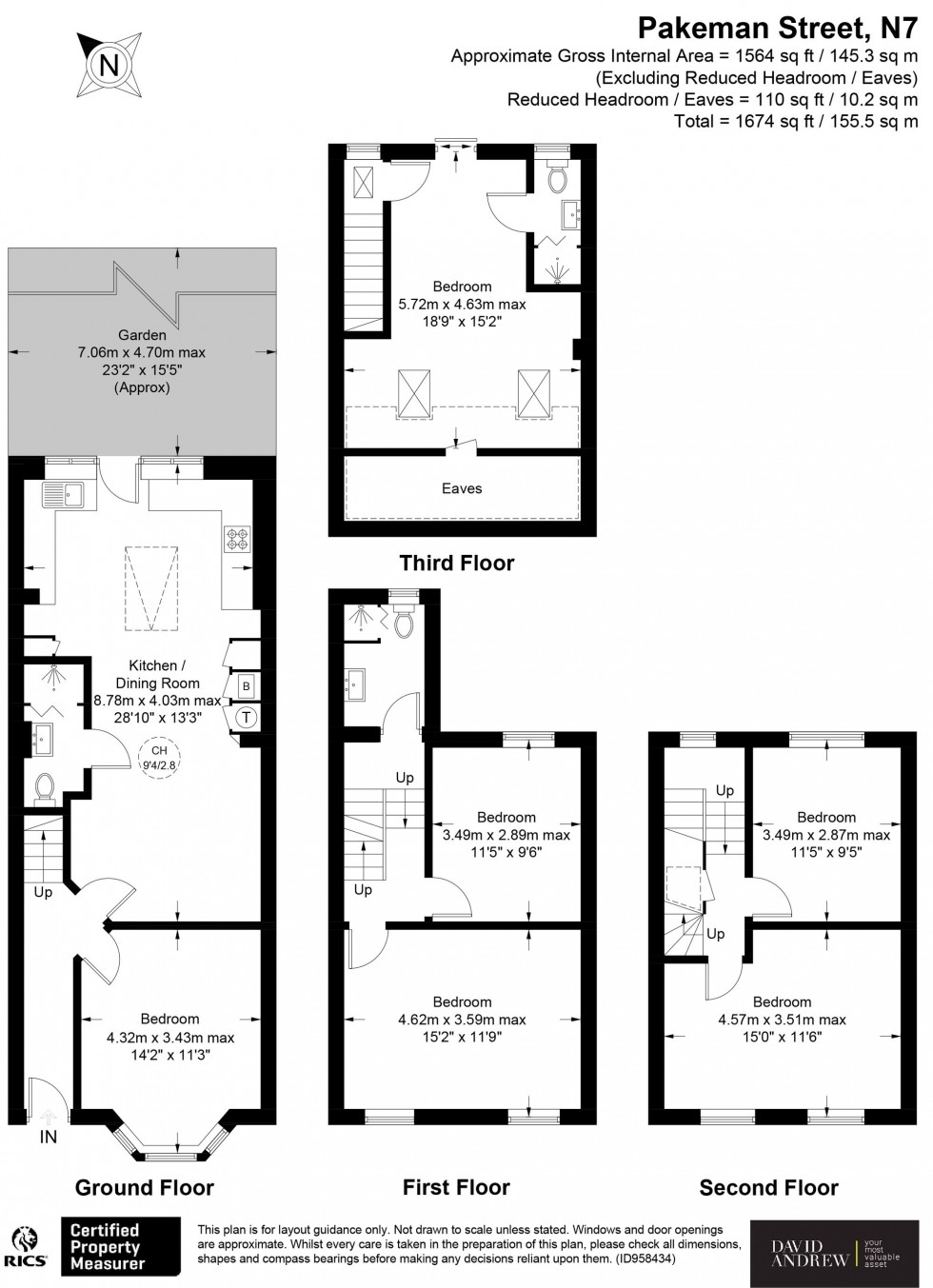 Floorplan for Pakeman Street, London, N7