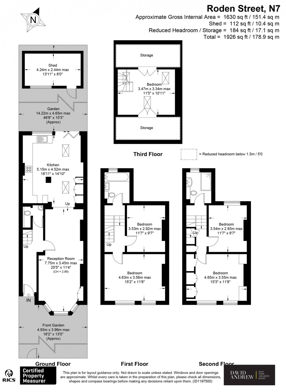 Floorplan for Roden Street, London, N7
