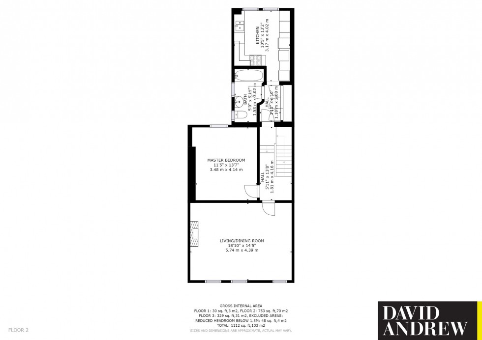 Floorplan for Woodlands Park Road, London, N15