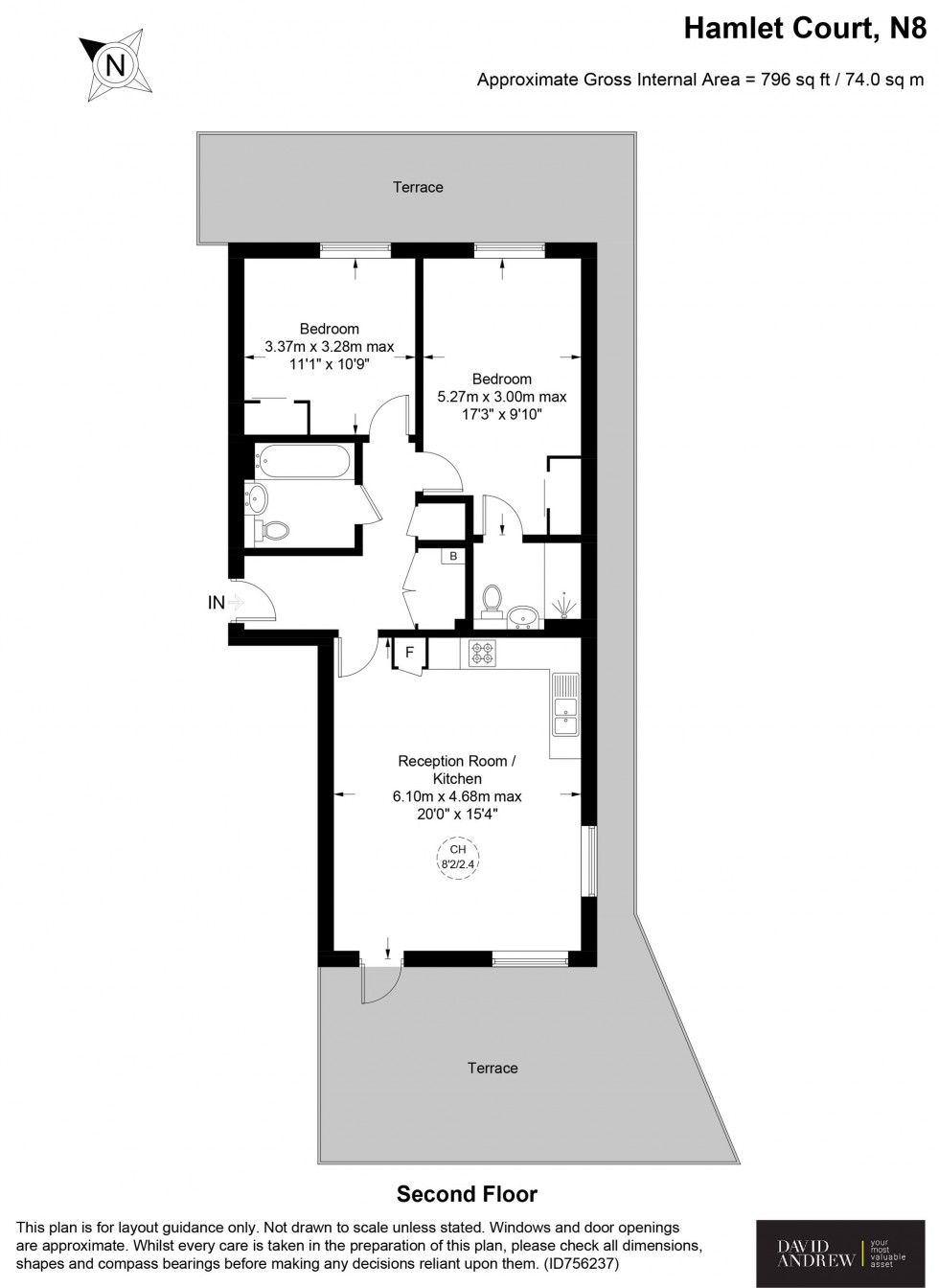 Floorplan for High Street, Hamlet Court High Street, N8