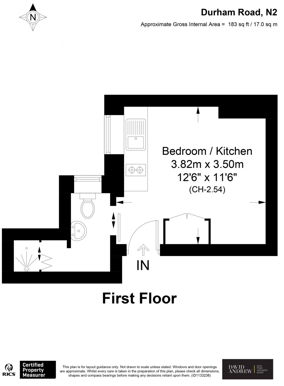 Floorplan for Durham Road, London, N2