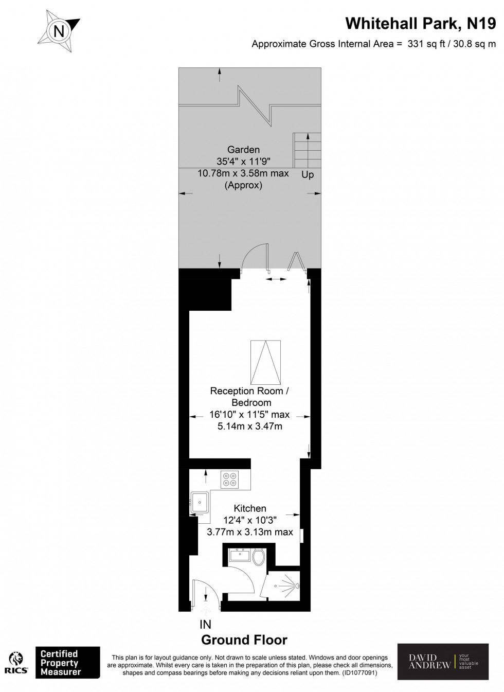 Floorplan for Whitehall Park, London, N19