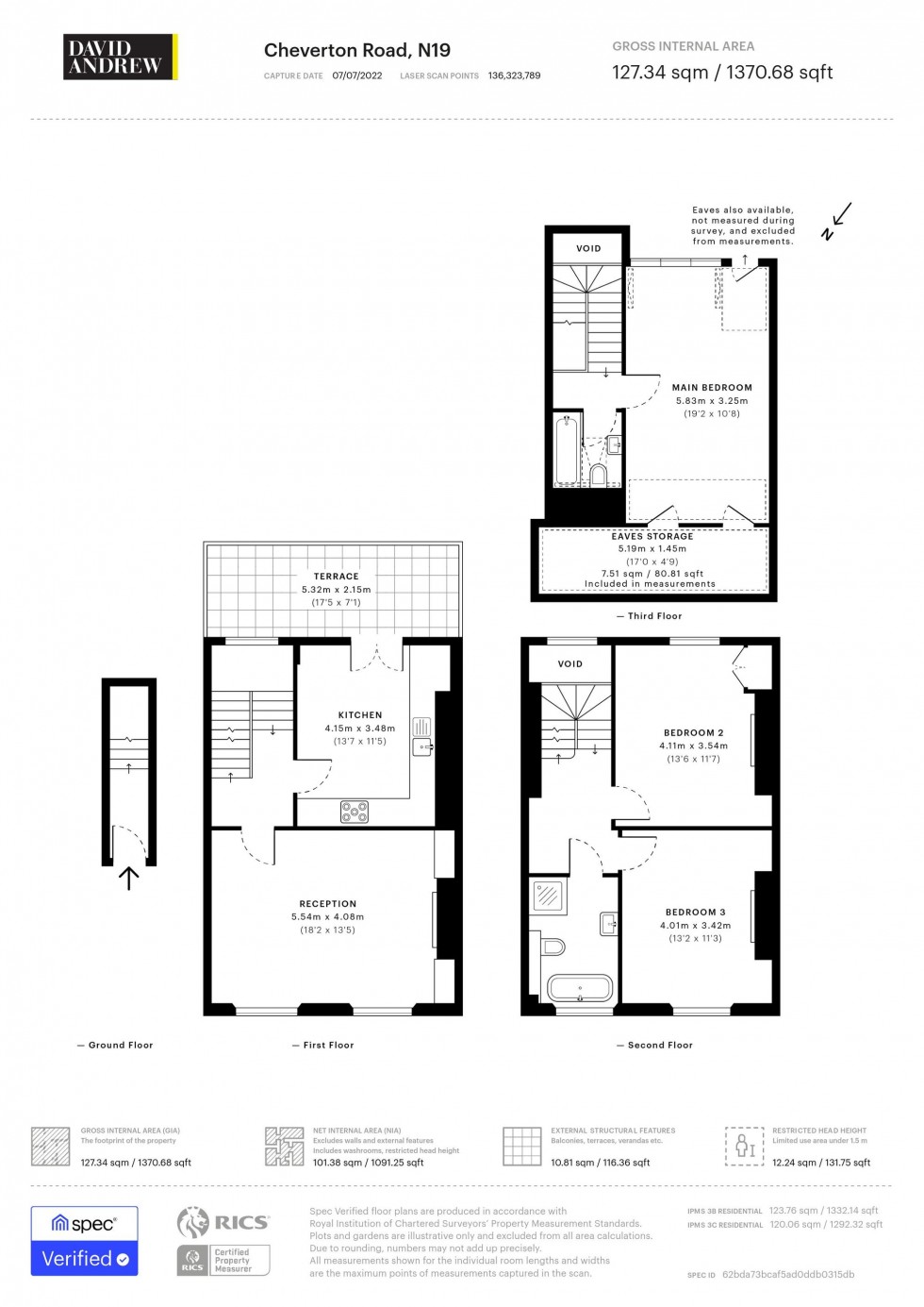 Floorplan for Cheverton Road, London, N19