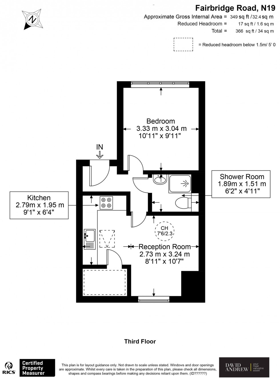 Floorplan for Fairbridge Road, London, N19
