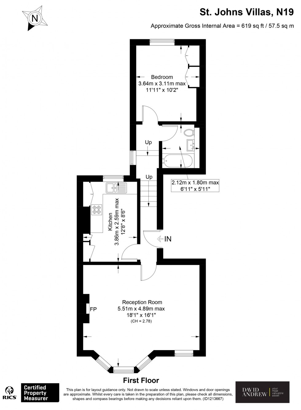 Floorplan for St. John's Villas, London, N19