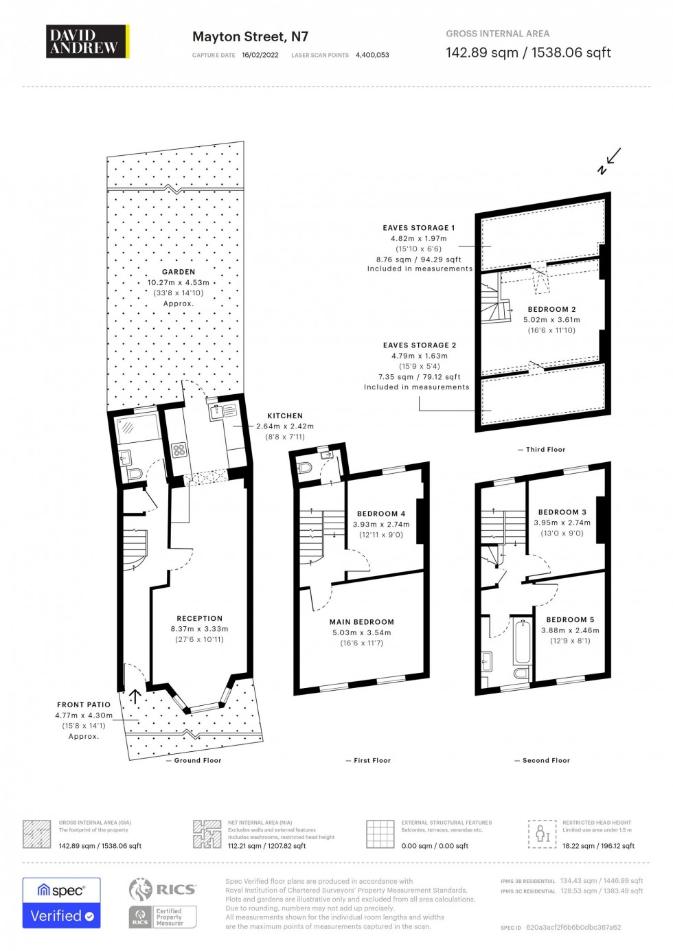 Floorplan for Mayton Street, London, N7