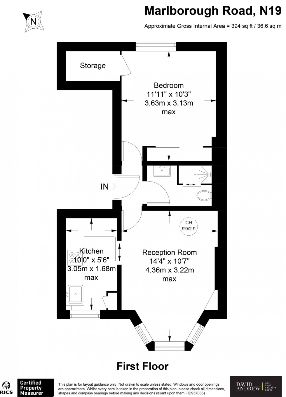 Floorplan for Marlborough Road, London, N19