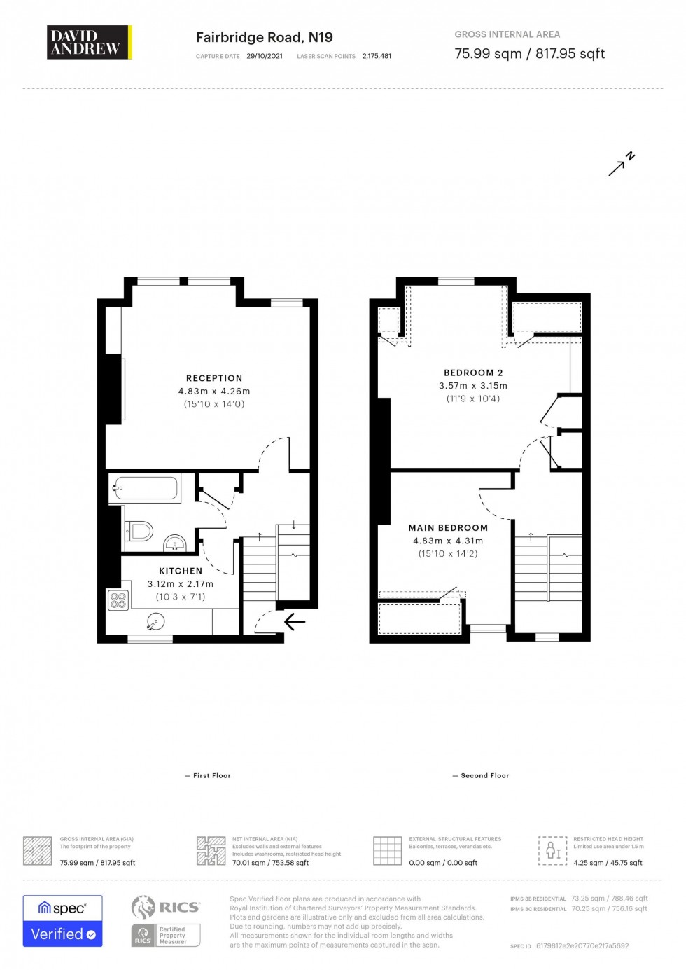 Floorplan for Fairbridge Road, London, N19
