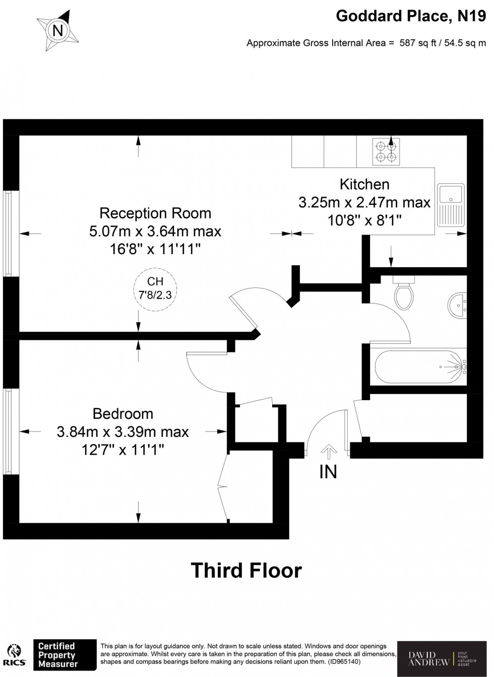 Floorplan for Goddard Place, London, N19