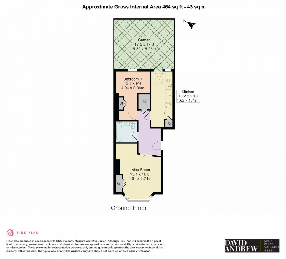 Floorplan for Charteris Road, London, N4
